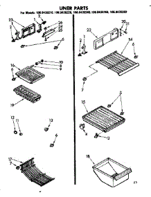 Liner Parts parts for Kenmore Refrigerator 106.8439240 (1068439240, 106 8439240) from AppliancePartsPros.com