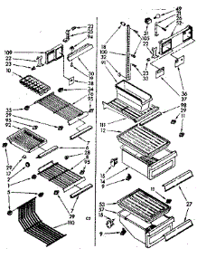 Liner Parts parts for Kenmore Refrigerator 106.8462410 (1068462410, 106 8462410) from AppliancePartsPros.com