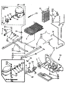 Unit Parts parts for Kenmore Refrigerator 106.8482460 (1068482460, 106 8482460) from AppliancePartsPros.com