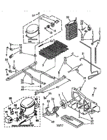 Unit parts for Kenmore Refrigerator 106.8490213 (1068490213, 106 8490213) from AppliancePartsPros.com