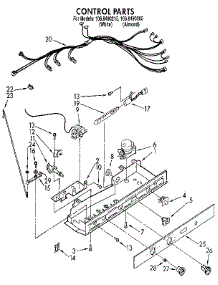 Control parts for Kenmore Refrigerator 106.8490285 (1068490285, 106 8490285) from AppliancePartsPros.com