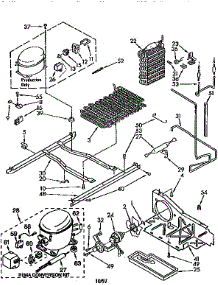 Unit parts for Kenmore Refrigerator 106.8490285 (1068490285, 106 8490285) from AppliancePartsPros.com