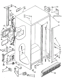 Cabinet parts for Kenmore Refrigerator 106.8492432 (1068492432, 106 8492432) from AppliancePartsPros.com