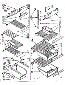 Liner Parts parts for Kenmore Refrigerator 106.8532622 (1068532622, 106 8532622) from AppliancePartsPros.com