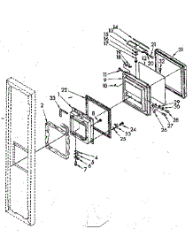 Door Tilt Ice parts for Kenmore Refrigerator 106.8532622 (1068532622, 106 8532622) from AppliancePartsPros.com