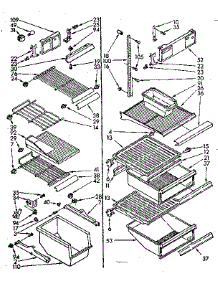 Liner Parts parts for Kenmore Refrigerator 106.8532623 (1068532623, 106 8532623) from AppliancePartsPros.com