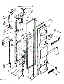Freezer Door Parts parts for Kenmore Refrigerator 106.8532821 (1068532821, 106 8532821) from AppliancePartsPros.com