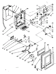 Dispenser Front Parts parts for Kenmore Refrigerator 106.8532821 (1068532821, 106 8532821) from AppliancePartsPros.com