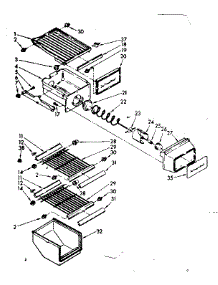 Freezer Interior Parts parts for Kenmore Refrigerator 106.8532821 (1068532821, 106 8532821) from AppliancePartsPros.com