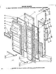 Door Parts parts for Kenmore Refrigerator 106.8539320 (1068539320, 106 8539320) from AppliancePartsPros.com