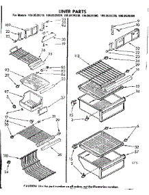 Liner Parts parts for Kenmore Refrigerator 106.8539320 (1068539320, 106 8539320) from AppliancePartsPros.com