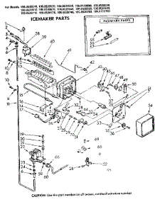 Icemaker Parts parts for Kenmore Refrigerator 106.8539580 (1068539580, 106 8539580) from AppliancePartsPros.com