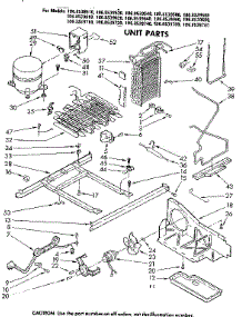 Unit Parts parts for Kenmore Refrigerator 106.8539580 (1068539580, 106 8539580) from AppliancePartsPros.com