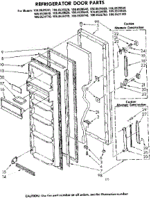 Door Parts parts for Kenmore Refrigerator 106.8539620 (1068539620, 106 8539620) from AppliancePartsPros.com