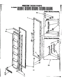 Freezer Door Parts parts for Kenmore Refrigerator 106.8539712 (1068539712, 106 8539712) from AppliancePartsPros.com