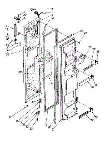 Freezer Door Parts parts for Kenmore Refrigerator 106.8542731 (1068542731, 106 8542731) from AppliancePartsPros.com