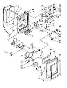 Dispenser Front Parts parts for Kenmore Refrigerator 106.8542761 (1068542761, 106 8542761) from AppliancePartsPros.com