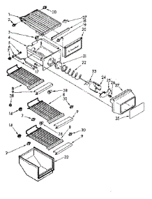 Freezer Interior Parts parts for Kenmore Refrigerator 106.8542761 (1068542761, 106 8542761) from AppliancePartsPros.com