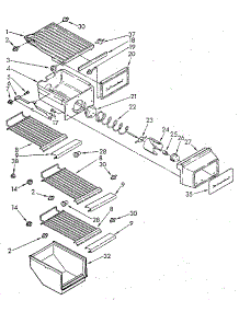 Freezer Interior parts for Kenmore Refrigerator 106.8542770 (1068542770, 106 8542770) from AppliancePartsPros.com