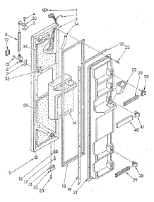 Freezer Door parts for Kenmore Refrigerator 106.8542770 (1068542770, 106 8542770) from AppliancePartsPros.com