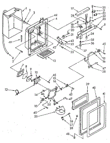 Dispenser Front parts for Kenmore Refrigerator 106.8542770 (1068542770, 106 8542770) from AppliancePartsPros.com