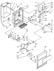 Dispenser Front parts for Kenmore Refrigerator 106.8552682 (1068552682, 106 8552682) from AppliancePartsPros.com