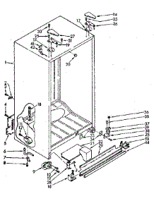 Cabinet Parts parts for Kenmore Refrigerator 106.8556820 (1068556820, 106 8556820) from AppliancePartsPros.com