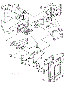 Dispenser Front Parts parts for Kenmore Refrigerator 106.8556820 (1068556820, 106 8556820) from AppliancePartsPros.com