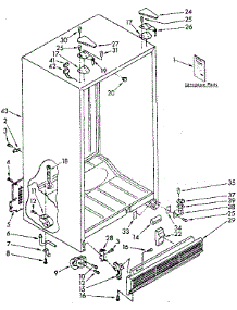 Cabinet Parts parts for Kenmore Refrigerator 106.8566773 (1068566773, 106 8566773) from AppliancePartsPros.com