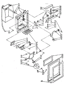 Dispenser Front Parts parts for Kenmore Refrigerator 106.8566773 (1068566773, 106 8566773) from AppliancePartsPros.com