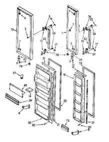 Door Parts parts for Kenmore Refrigerator 106.85779411 (10685779411, 106 85779411) from AppliancePartsPros.com