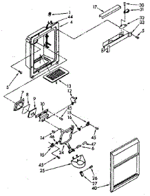 Dispenser Front Parts parts for Kenmore Refrigerator 106.8580370 (1068580370, 106 8580370) from AppliancePartsPros.com