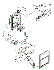 Dispenser Front Parts parts for Kenmore Refrigerator 106.8582360 (1068582360, 106 8582360) from AppliancePartsPros.com