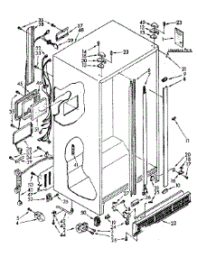 Cabinet Parts parts for Kenmore Refrigerator 106.8582360 (1068582360, 106 8582360) from AppliancePartsPros.com