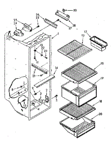 Refrigerator Liner Parts parts for Kenmore Refrigerator 106.8582360 (1068582360, 106 8582360) from AppliancePartsPros.com