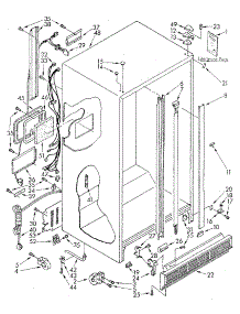 Cabinet parts for Kenmore Refrigerator 106.8590271 (1068590271, 106 8590271) from AppliancePartsPros.com
