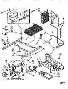 Unit parts for Kenmore Refrigerator 106.8590312 (1068590312, 106 8590312) from AppliancePartsPros.com