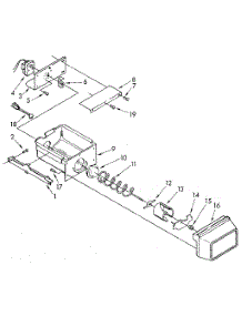 Freezer Interior parts for Kenmore Refrigerator 106.8590533 (1068590533, 106 8590533) from AppliancePartsPros.com