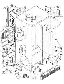 Cabinet parts for Kenmore Refrigerator 106.8590533 (1068590533, 106 8590533) from AppliancePartsPros.com