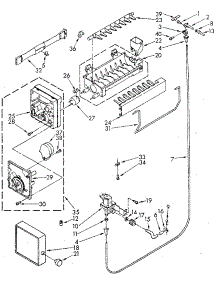 Icemaker parts for Kenmore Refrigerator 106.8592482 (1068592482, 106 8592482) from AppliancePartsPros.com
