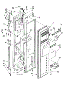 Freezer Door parts for Kenmore Refrigerator 106.8594664 (1068594664, 106 8594664) from AppliancePartsPros.com