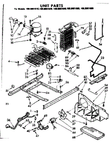 Unit Parts parts for Kenmore Refrigerator 106.8601610 (1068601610, 106 8601610) from AppliancePartsPros.com