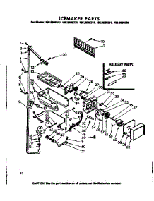 Icemaker Parts parts for Kenmore Refrigerator 106.8609321 (1068609321, 106 8609321) from AppliancePartsPros.com