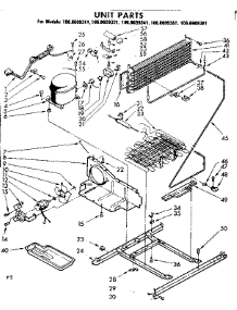 Unit Parts parts for Kenmore Refrigerator 106.8609321 (1068609321, 106 8609321) from AppliancePartsPros.com