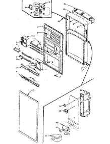 Refrigerator Door Parts parts for Kenmore Refrigerator 106.M12CL-F (106M12CL-F, 106 M12CL-F) from AppliancePartsPros.com
