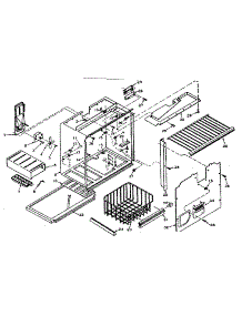 Freezer Section Parts parts for Kenmore Refrigerator 106.T16GL (106T16GL, 106 T16GL) from AppliancePartsPros.com