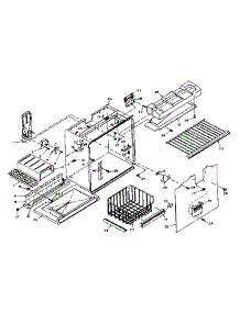 Freezer Section Parts parts for Kenmore Refrigerator 106U14G from AppliancePartsPros.com