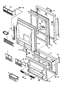 Door Parts parts for Kenmore Refrigerator 106.U14GL (106U14GL, 106 U14GL) from AppliancePartsPros.com