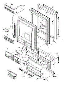 Refrigerator Door Parts parts for Kenmore Refrigerator 106U18G from AppliancePartsPros.com