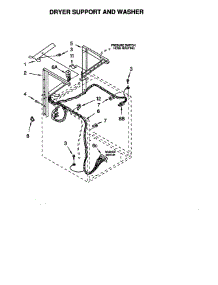 Dryer Support And Washer parts for Kenmore Washer Dryer Combo 110.088732791 (110088732791, 110 088732791) from AppliancePartsPros.com